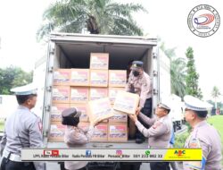 Peduli Korban Gempa, Polres Blitar Berangkatkan Bantuan Sosial ke Cianjur