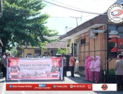 Polres Blitar Kota Berangkatkan Bantuan Sembako ke Cianjur Jawa Barat