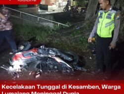 Kecelakaan Tunggal di Kesamben, Warga Lumajang Meninggal Dunia