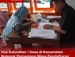 Partisipasi Perempuan Kurang, Dua Kelurahan / Desa di Kecamatan Nglegok Perpanjang Masa Pendaftaran PKD