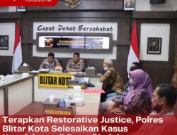 Terapkan Restorative Justice, Polres Blitar Kota Selesaikan Kasus Kecelakaan di Desa Gleduk Sanankulon