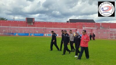 Persiapan Liga 2 Kembali Dihelat, Mabes Polri Tinjau Home Base Putra Delta Sidoarjo Di Stadion Soeprijadi Kota Blitar