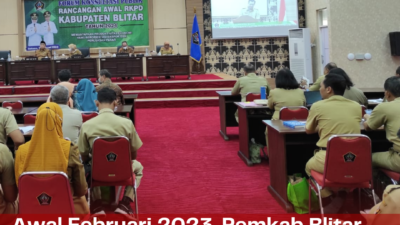 Awal Februari 2023, Pemkab Blitar Gelar Konsultasi Publik Rancangan Awal RKPD Tahun 2024