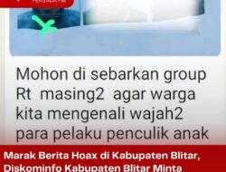 Marak Berita Hoax di Kabupaten Blitar, Diskominfo Kabupaten Blitar Minta Masyarakat Lebih Bijak dan Waspada