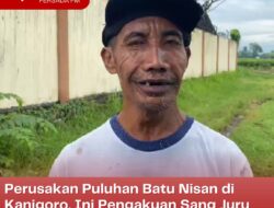 Perusakan Puluhan Batu Nisan di Kanigoro, Ini Pengakuan Sang Juru Kunci!