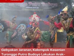Gebyakan Jaranan, Kelompok Kesenian Turonggo Putro Budoyo Lakukan Arak-arakan Jaranan di 4 Desa