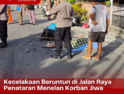 Kecelakaan Beruntun di Jalan Raya Penataran Menelan Korban Jiwa