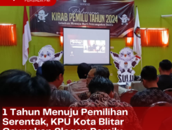 1 Tahun Menuju Pemilihan Serentak, KPU Kota Blitar Gaungkan Slogan Pemilu