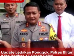 Update Ledakan Ponggok, Polres Blitar Kota Periksa 14 Orang Saksi