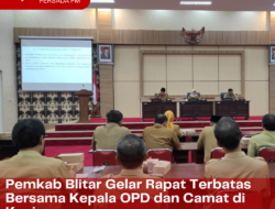 Perkokoh Sinergitas Antar Lapisan, Pemkab Blitar Gelar Rapat Terbatas Bersama Kepala OPD dan Camat di Kanigoro