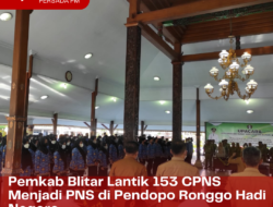 Sah! Pemkab Blitar Lantik 153 CPNS Menjadi PNS di Pendopo Ronggo Hadi Negoro