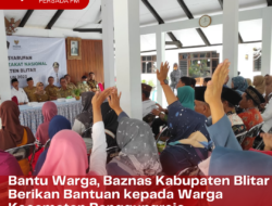 Ringankan Beban Sesama, Baznas Kabupaten Blitar Berikan Bantuan kepada Warga Kecamatan Panggungrejo