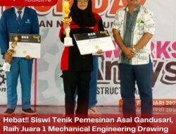 Hebat!! Siswi Tenik Pemesinan Asal Gandusari, Raih Juara 1 Mechanical Engineering Drawing Competition di Surabaya Hebat!! Siswi Tenik Pemesinan Asal Gandusari, Raih Juara 1 Mechanical Engineering Drawing Competition di Surabaya
