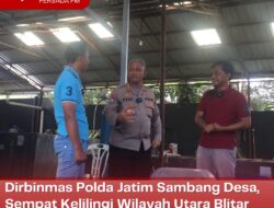 Dirbinmas Polda Jatim Sambang Desa, Sempat Kelilingi Wilayah Utara Blitar pada Malam Hari