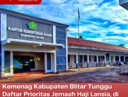 Kemenag Kabupaten Blitar Tunggu Daftar Prioritas Jemaah Haji Lansia, di Blitar Jemaah Tertua Berusia 98 Tahun