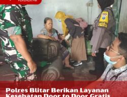 Polres Blitar Berikan Layanan Kesehatan Door to Door Gratis