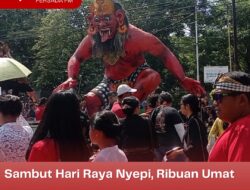 Sambut Hari Raya Nyepi, Ribuan Umat Hindu di Blitar Gelar Pawai Ogo-ogo