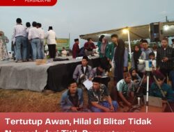 Tertutup Awan, Hilal di Blitar Tidak Nampak dari Titik Pemantauan