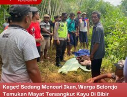 Kaget! Sedang Mencari Ikan, Warga Selorejo Temukan Mayat Tersangkut Kayu Di Bibir Sungai