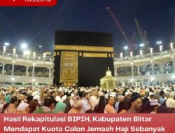Hasil Rekapitulasi BIPIH, Kabupaten Blitar Mendapat Kuota Calon Jemaah Haji Sebanyak 811 Orang dan 45 Cadangan