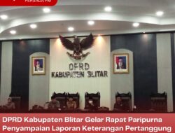 DPRD Kabupaten Blitar Gelar Rapat Paripurna Penyampaian Laporan Keterangan Pertanggung Jawaban Bupati Blitar Tahun 2022