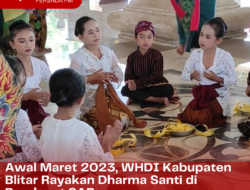 Awal Maret 2023, Wanita Hindu Dharma Indonesia (WHDI) Kabupaten Blitar Rayakan Dharma Santi di Pendapat SAP