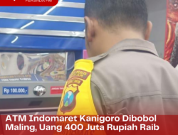 ATM Indomaret Kanigoro Dibobol Maling, Uang 400 Juta Rupiah Raib