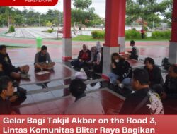 Gelar Bagi Takjil Akbar on the Road 3, Lintas Komunitas Blitar Raya Bagikan 11.200 Takjil