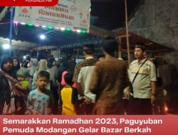 Semarakkan Ramadhan 2023, Paguyuban Pemuda Modangan Gelar Bazar Berkah Nuansa Ramadhan Secara Gratis