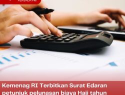 Kemenag RI Terbitkan Surat Edaran petunjuk pelunasan biaya Haji tahun 1444H/2023M, Ini Mekanismenya..