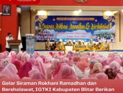 Gelar Siraman Rokhani Ramadhan dan Bersholawat, IGTKI Kabupaten Blitar Berikan Santunan Bagi Sejumlah Anak Yatim