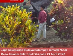 Jaga Kelestarian Budaya Setempat, Jamaah NU di Desa Jatinom Salat Idul Fitri pada 21 April 2023 Dilanjutkan Kenduri dan Menerbangkan Balon