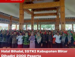 Halal Bihalal, IGTKI Kabupaten Blitar Dihadiri 2000 Peserta