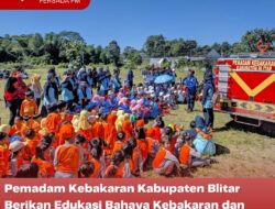 Pemadam Kebakaran Kabupaten Blitar Berikan Edukasi Bahaya Kebakaran dan Pengenalan Profesi Kepada Anak TK