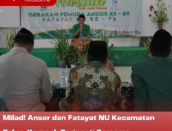 Milad! Ansor dan Fatayat NU Kecamatan Talun, Kompak Peringati Bersama