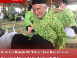 Rustam, Kakek 98 Tahun Asal Kecamatan Ponggok Menjadi Haji Tertua di Blitar