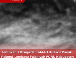 Tentukan 1 Dzuqa’dah 1444H di Bukit Pucuk Pelangi, Lembaga Falakiyah PCNU Kabupaten Blitar Sebut Tertutup Awan