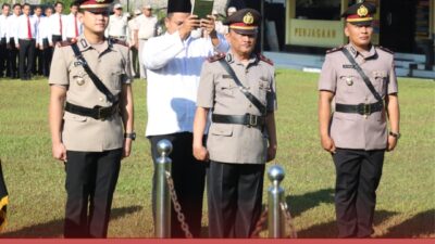 Gelar Upacara Serah Terima Jabatan Kasat Reskrim, Polres Blitar Juga Kukuhkan Kapolsek Lodoyo Barat dan Kasat Tahti