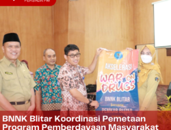 BNNK Blitar Koordinasi Pemetaan Program Pemberdayaan Masyarakat Untuk Melawan Narkoba