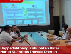 Bappedalitbang Kabupaten Blitar Harap Kuantitas Inovasi Daerah Meningkat