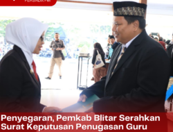 Penyegaran, Pemkab Blitar Serahkan Surat Keputusan Penugasan Guru Sebagai Kepala Sekolah