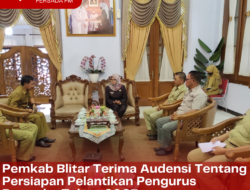 Pemkab Blitar Terima Audensi Tentang Persiapan Pelantikan Pengurus Pramuka Tahun 2023