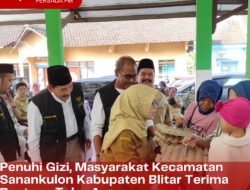 Penuhi Gizi, Masyarakat Kecamatan Sanankulon Kabupaten Blitar Terima Bantuan Telur Ayam