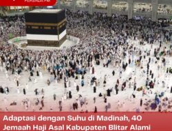 Adaptasi dengan Suhu di Madinah, 40 Jemaah Haji Asal Kabupaten Blitar Alami Gejala Flu dan Batuk