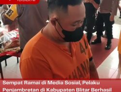 Sempat Ramai di Media Sosial, Pelaku Penjambretan di Kabupaten Blitar Berhasil Dibekuk Kurang dari 24 Jam