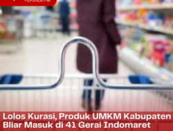 Lolos Kurasi, Produk UMKM Kabupaten Blitar Masuk di 41 Gerai Indomaret