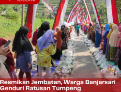 Resmikan Jembatan, Warga Banjarsari Genduri Ratusan Tumpeng