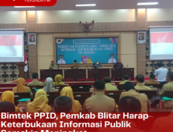 Bimtek PPID, Pemkab Blitar Harap Keterbukaan Informasi Publik Semakin Meningkat