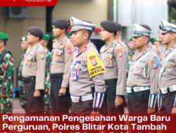 Pengamanan Pengesahan Warga Baru Perguruan, Polres Blitar Kota Tambah Satu Kompi dari Brimob Polda Jatim