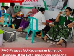 PAC Fatayat NU Kecamatan Nglegok Bersama Blitar Safe Indonesia Gandeng RSUD Ngudi Waluyo Adakan Donor Darah